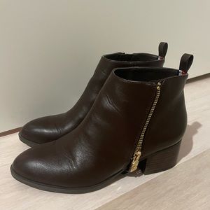 Tommy Hilfiger Brown Booties